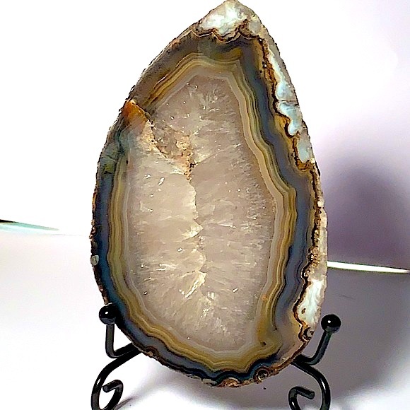 AGATE CRYSTAL SLAB DRUZY BANDED - Picture 9 of 10